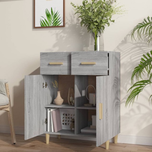 Buffet Sonoma gris 69,5x34x89 cm Bois d'ingénierie