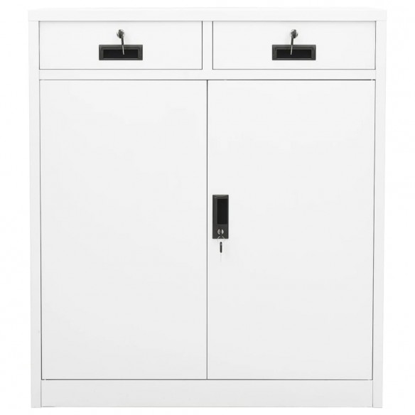 Armoire de bureau Blanc 90x40x102 cm Acier