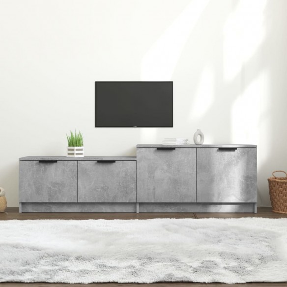 Meuble TV Gris béton 158,5x36x45 cm Bois d'ingénierie