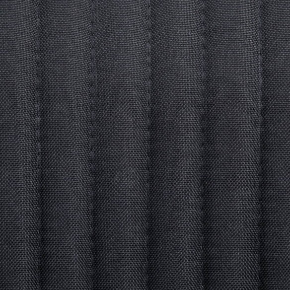 Chaises à manger lot de 2 noir tissu