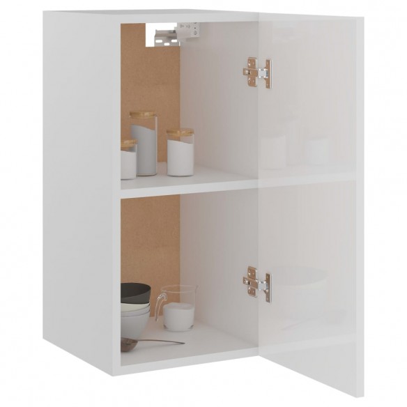 Armoire suspendue Blanc brillant 29,5x31x60 cm Aggloméré