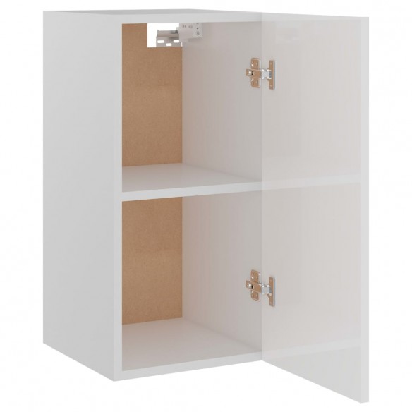 Armoire suspendue Blanc brillant 29,5x31x60 cm Aggloméré