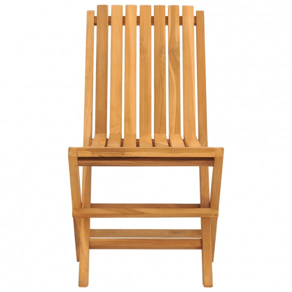 Chaises de jardin pliantes 2 pcs 47x47x89 cm bois massif teck