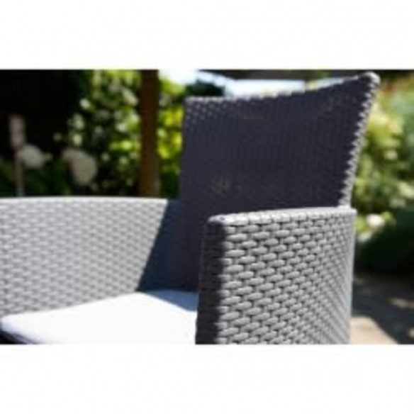 Allibert Chaises de salle à manger de jardin 2 pcs Iowa Graphite