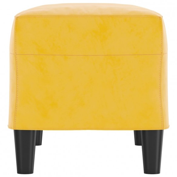 Banc Jaune 70x35x41 cm Velours