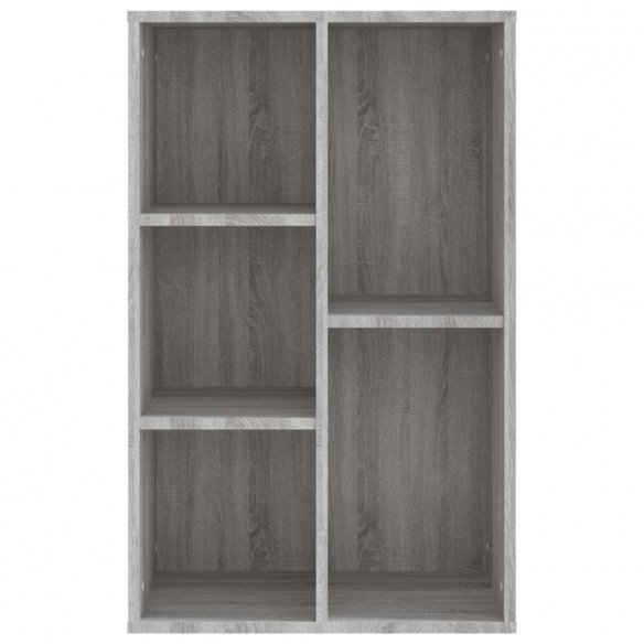 Bibliothèque/Buffet sonoma gris 50x25x80 cm bois d'ingénierie