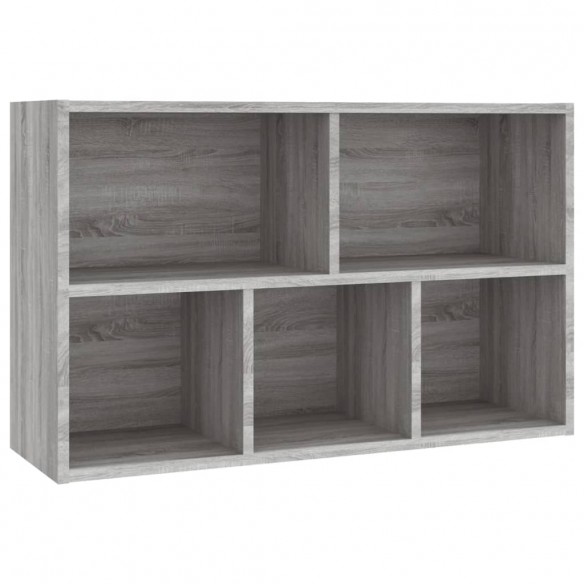 Bibliothèque/Buffet sonoma gris 50x25x80 cm bois d'ingénierie