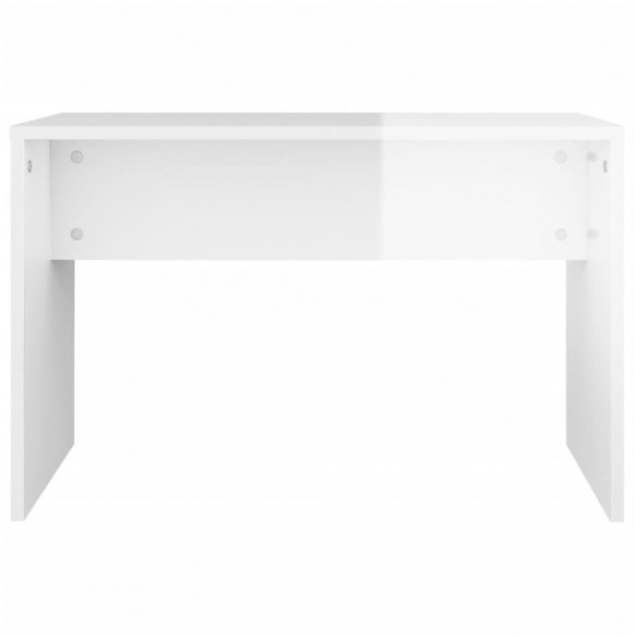 Ensemble de coiffeuse Blanc brillant 96x40x142 cm