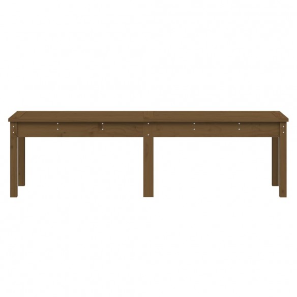 Banc de jardin à 2 places marron miel 159,5x44x45cm bois de pin