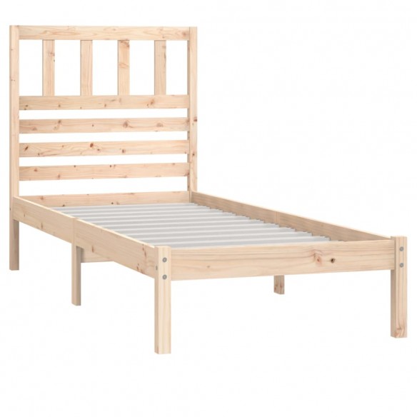 Cadre de lit 75x190 cm petit simple bois massif de pin