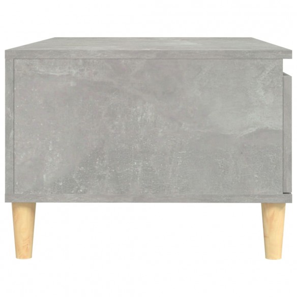 Table basse Gris béton 90x50x36,5 cm Bois d'ingénierie