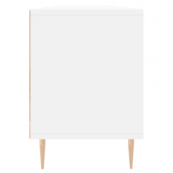 Meuble TV blanc 150x30x44,5 cm bois d'ingénierie