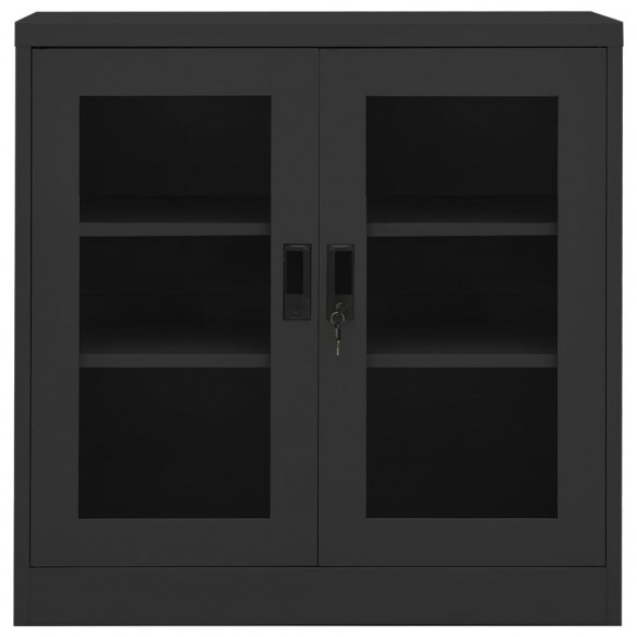 Armoire de bureau Anthracite 90x40x90 cm Acier