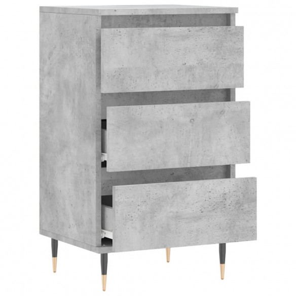 Buffet gris béton 40x35x70 cm bois d'ingénierie