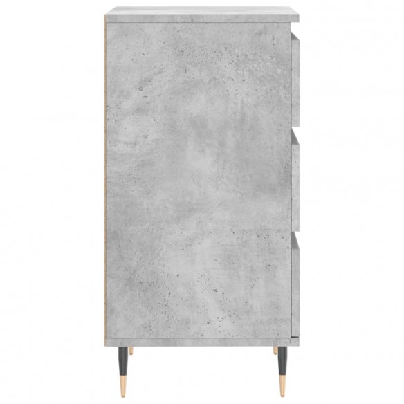 Buffet gris béton 40x35x70 cm bois d'ingénierie