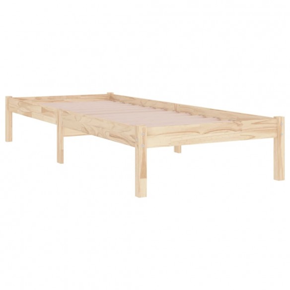 Cadre de lit bois massif 75x190 cm petit simple