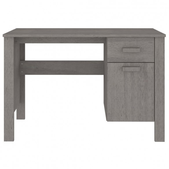 Bureau HAMAR Gris clair 113x50x75 cm Bois massif de pin