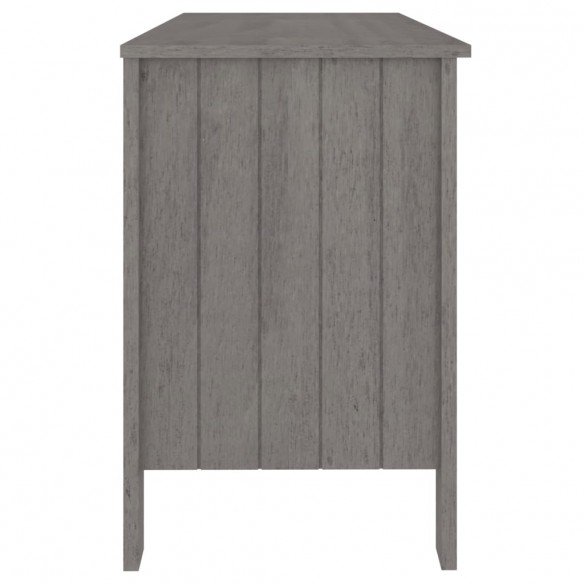 Bureau HAMAR Gris clair 113x50x75 cm Bois massif de pin