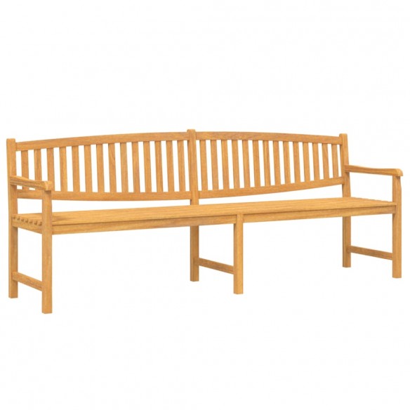 Banc de jardin 228x59,5x90 cm bois de teck solide