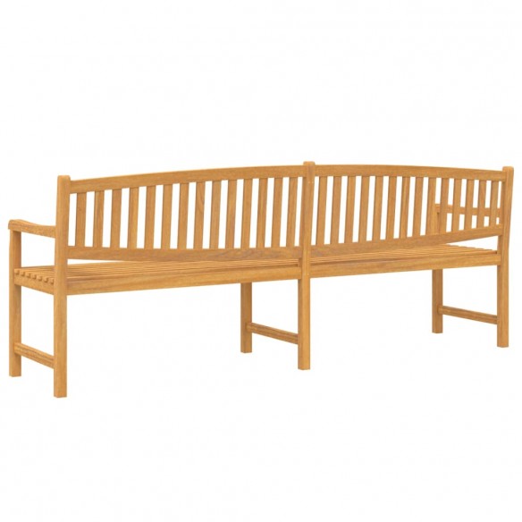 Banc de jardin 228x59,5x90 cm bois de teck solide