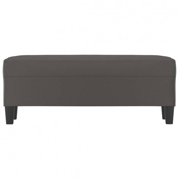 Banc Gris 100x35x41 cm Similicuir