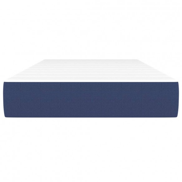 Matelas de lit à ressorts ensachés Bleu 90x190x20 cm Tissu