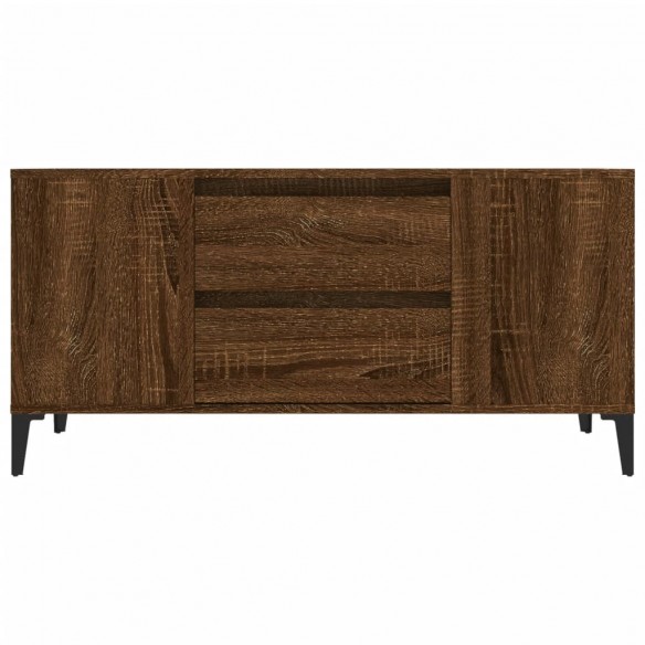 Meuble TV Chêne marron 102x44,5x50 cm Bois d'ingénierie