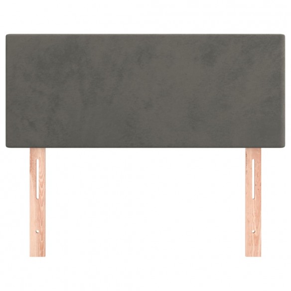 Tête de lit Gris foncé 80x5x78/88 cm Velours