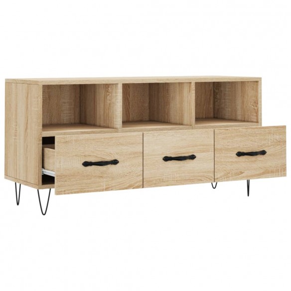 Meuble TV chêne sonoma 102x36x50 cm bois d'ingénierie