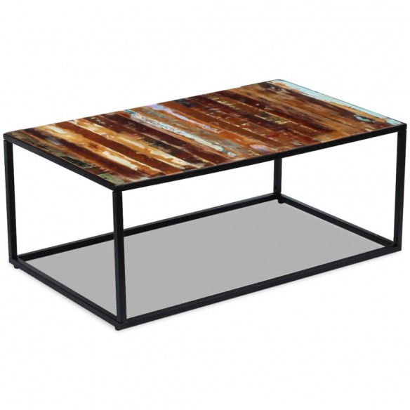 Table basse Bois de récupération massif 100 x 60 x 40 cm