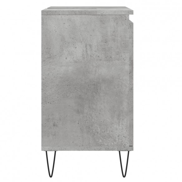 Armoire de bain gris béton 58x33x60 cm bois d'ingénierie