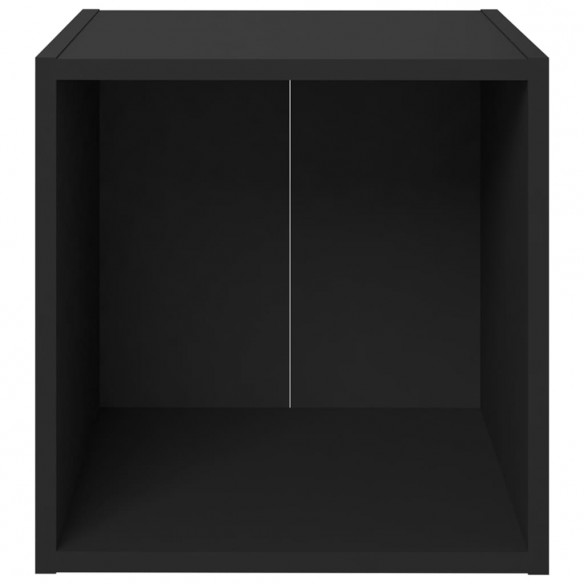 Meubles TV 4 pcs Noir 37x35x37 cm Aggloméré