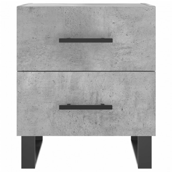 Table de chevet gris béton 40x35x47,5 cm bois d’ingénierie