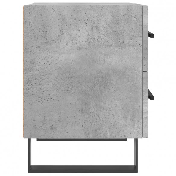 Table de chevet gris béton 40x35x47,5 cm bois d’ingénierie