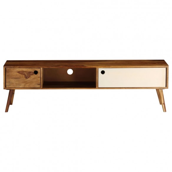 Meuble TV 140 x 30 x 40 cm Bois solide