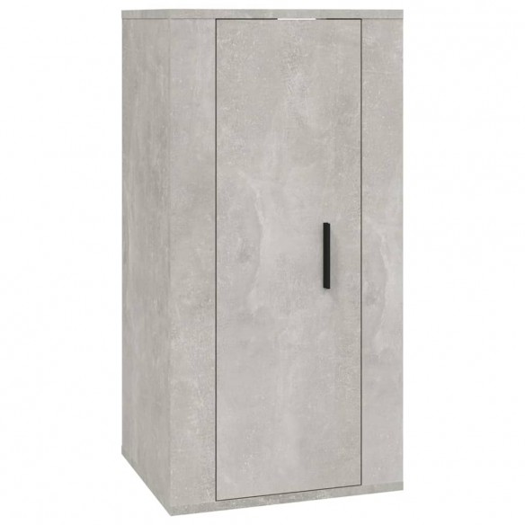 Ensemble de meubles TV 7 pcs Gris béton Bois d'ingénierie