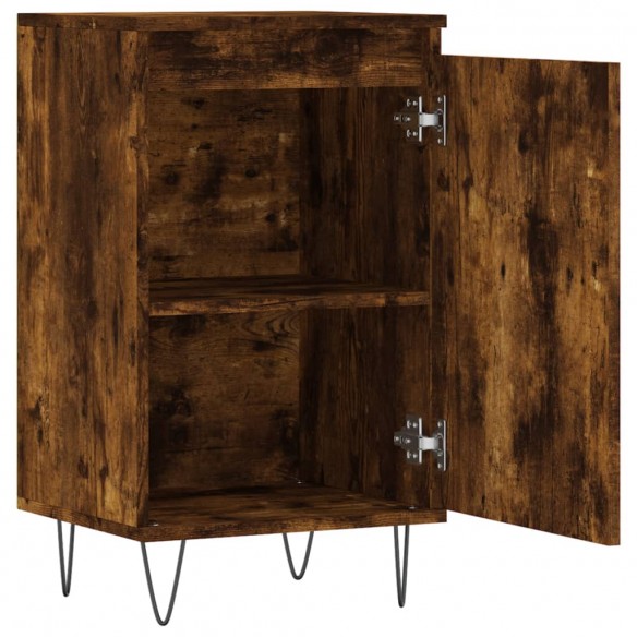 Buffet chêne fumé 40x35x70 cm bois d'ingénierie