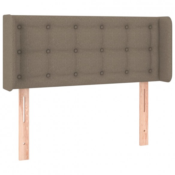 Tête de lit avec oreilles Taupe 103x16x78/88 cm Tissu