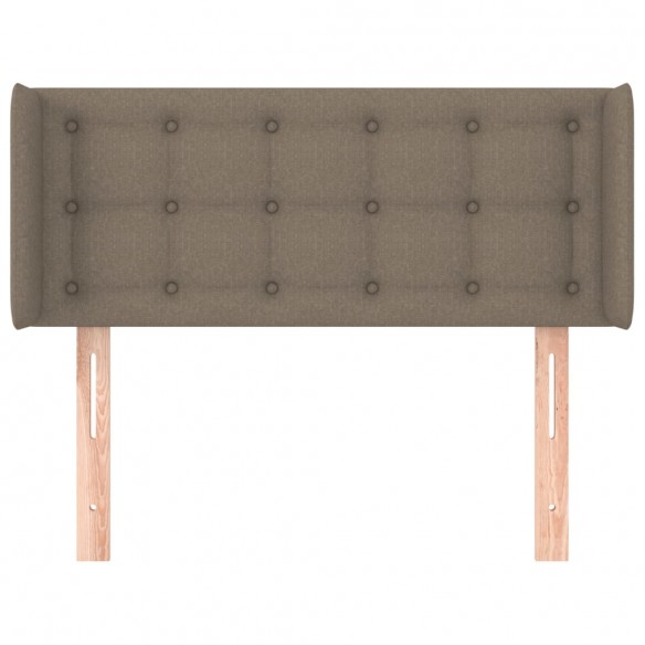 Tête de lit avec oreilles Taupe 103x16x78/88 cm Tissu