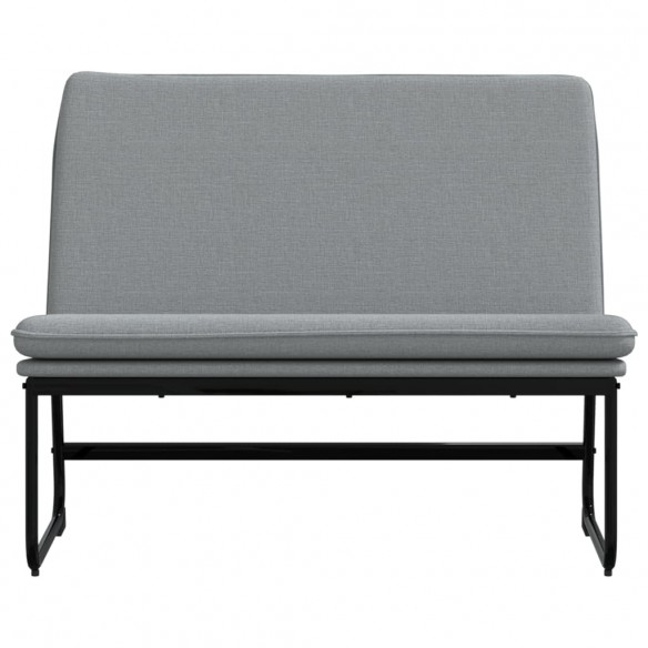 Banc Gris clair 100x75x76 cm Tissu