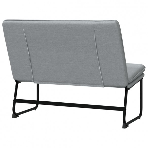 Banc Gris clair 100x75x76 cm Tissu