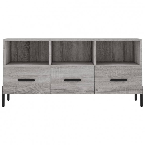 Meuble TV sonoma gris 102x36x50 cm bois d'ingénierie