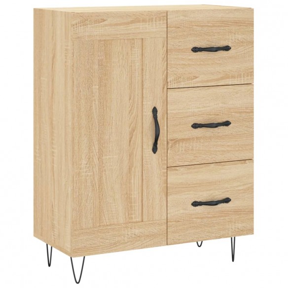 Buffet haut Chêne sonoma 69,5x34x180 cm Bois d'ingénierie