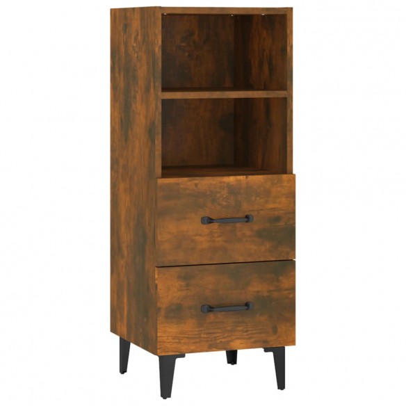 Buffet Chêne fumé 34,5x34x90 cm Bois d'ingénierie