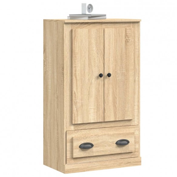 Buffet haut chêne sonoma 60x35,5x103,5 cm bois d'ingénierie