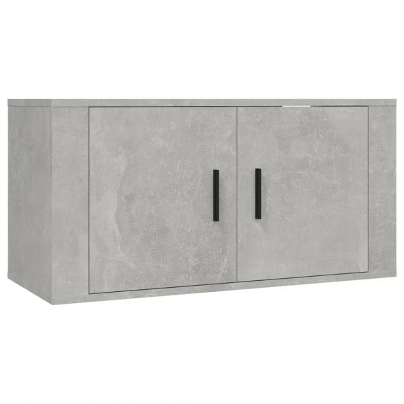 Meubles TV muraux 3 pcs gris béton 80x34,5x40 cm