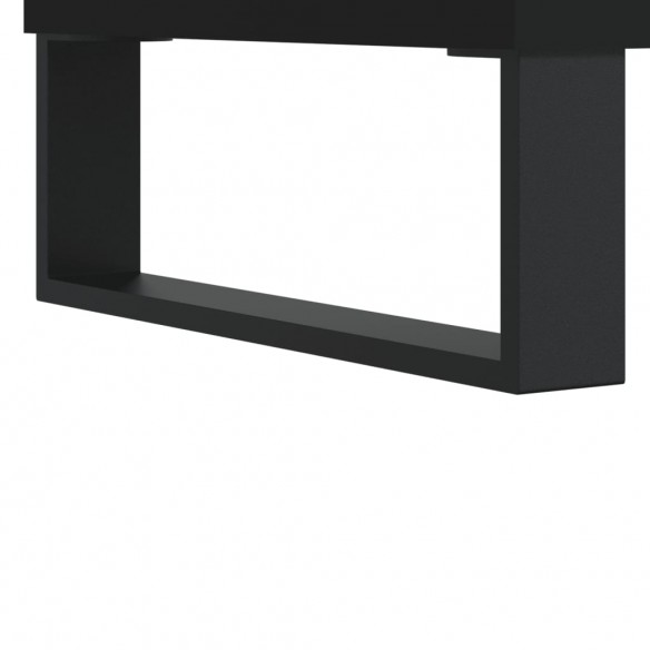 Table de chevet noir 40x35x47,5 cm bois d’ingénierie