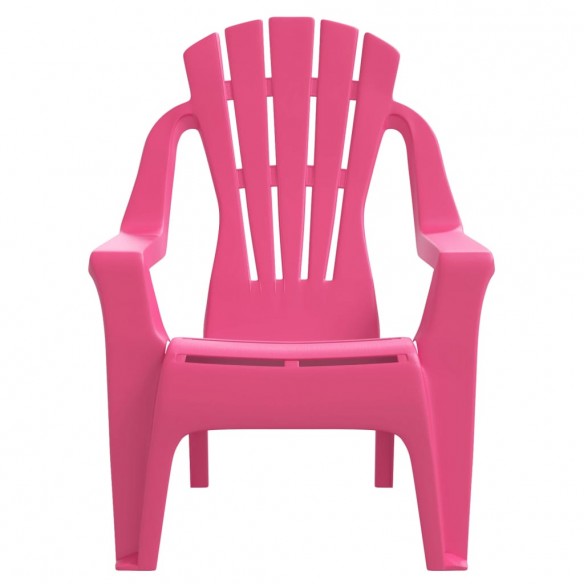 Chaises de jardin pour enfants lot de 2 rose 37x34x44 cm PP