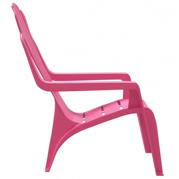 Chaises de jardin pour enfants lot de 2 rose 37x34x44 cm PP