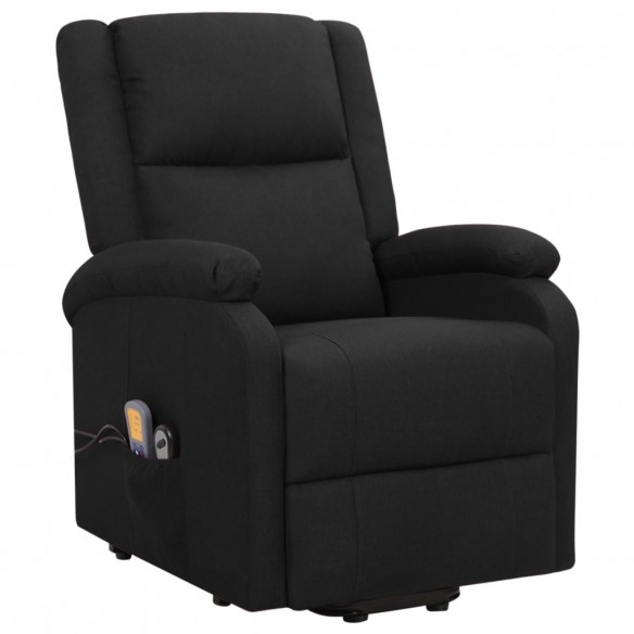 Fauteuil de massage Noir Tissu